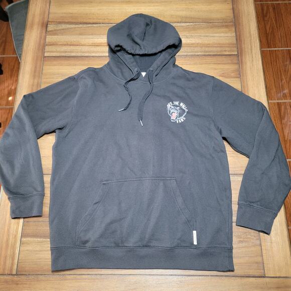 VANS LS Black Unisex Hoodie Panther Graphic - Size Medium - Picture 3 of 7